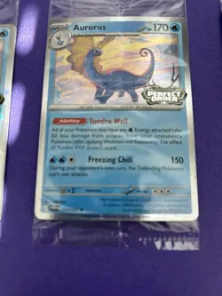 POKEMON AURORUS PERFECT ORDER PROMO STAMPED RARE SEALED LOT OF 3 - Image 3