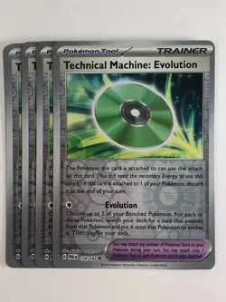 Pokemon TCG Paradox Rift 4x Playset Reverse Holographic TM: Evolution 178/182 - Image 1