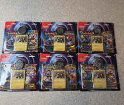 Pokemon TCG Lot Of (6) Phantasmal Flames, Mega Evolution 2 Pack Blister, Raikou - Image 1