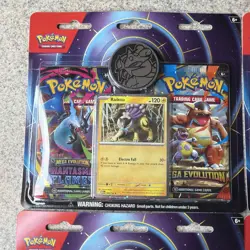 Pokemon TCG Lot Of (6) Phantasmal Flames, Mega Evolution 2 Pack Blister, Raikou - Image 2
