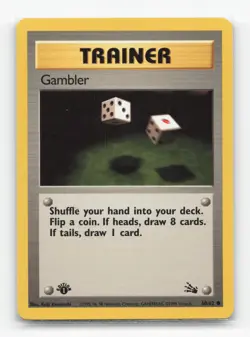 Pokemon TCG - Gambler 60/62 Lightly Played Common Fossil 1st Edition - Image 1
