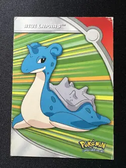 2000 Topps Pokemon TV Animation Series 3 Heroes & Villains Lapras #HV13 - Image 1