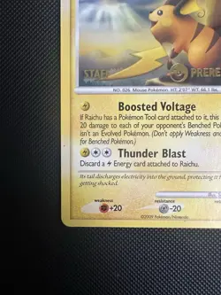 Pokemon Raichu 27/99 Arceus Prerelease STAFF Promo Lightly Played! - Image 5