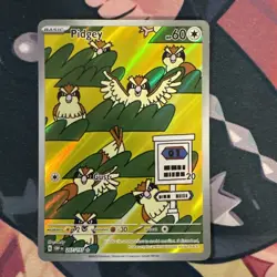 Pokemon Pidgey 207/197 Obsidian Flames Illustration Rare Full Art Holo NM- - Image 1