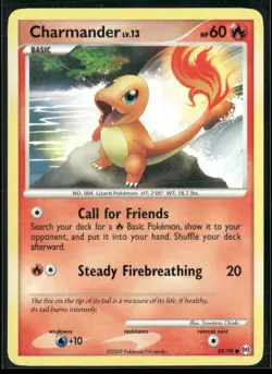 ✰ CHARMANDER 59/99 COMMON ARCEUS POKEMON ✰ MP - Image 2