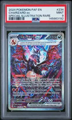 2024 POKEMON PAF EN-PALDEAN FATES SPECIAL ILLUSTRATION RARE CHARIZARD EX PSA 9 - Image 1