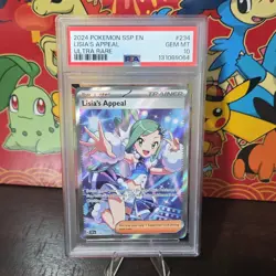 Pokemon Lisia's Appeal 234/191 Sv08: Surging Sparks Ultra Rare Holo PSA 10 - Image 1