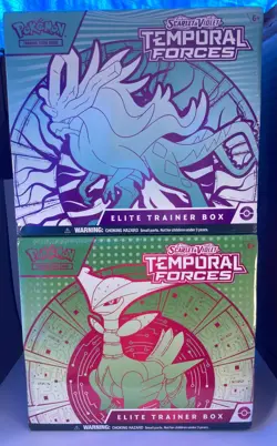 Temporal Forces Pokemon ETB Elite Trainer Box Set Walking Wake & Iron Leaves - Image 1