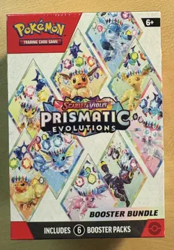 Pokemon Prismatic Evolutions Scarlet & Violet Booster Bundle 6 Booster Packs New - Image 1