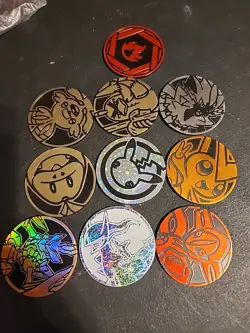 Rare Pokemon Holo Coins 10 Bulk Lot - Image 1
