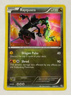 Pokemon TCG Dragons Exalted #128/124 Rayquaza Secret Rare Beautiful Condition - Image 1