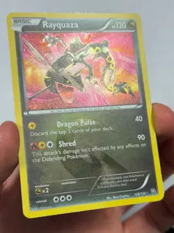 Pokemon TCG Dragons Exalted #128/124 Rayquaza Secret Rare Beautiful Condition - Image 4