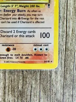 Pokemon TCG Charizard Vintage 3/110 Legendary Collection Holo Rare - Image 4