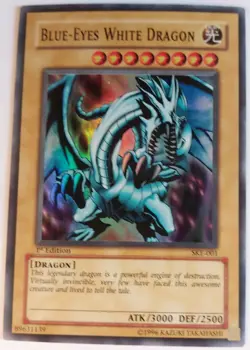 Blue-Eyes White Dragon SKE-001 1st Edition Yugioh Tcg HP - Image 1