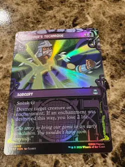 SHREDDER'S TECHNIQUE Magic MTG Teenage Mutant Ninja Turtles Showcase Foil - Image 1