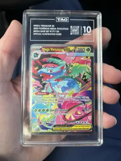 Mega Venusaur ex 177/132 SIR Tag 10 Gem Mint Pokemon - Image 1