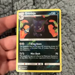 Greninja 117/214 Sm-Unbroken Bonds Reverse Holo Holo Rare Stage 2 Pokemon Card - Image 1