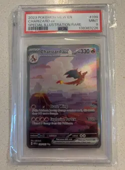 Pokemon Charizard ex 199/165 Scarlet & Violet 151 PSA 9 Mint MEW EN - Image 3