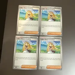 4x Lillie’s Determination Playset x4 119/132 Mega Evolution ME01 Pokemon TCG - Image 1