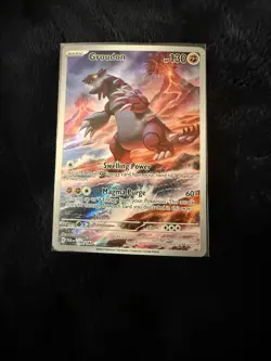 Pokemon TCG Groudon Illustration Rare Paradox Rift 199/182 - Image 1