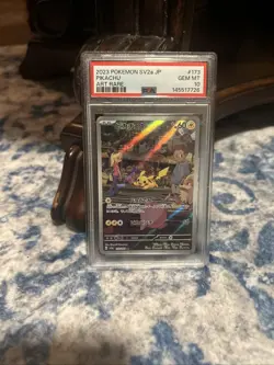 PSA 10 GEM MINT Pikachu SV2a Japanese Art Rare Holo 2023 Pokemon 173/165 - Image 1
