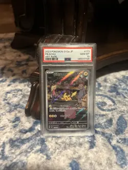PSA 10 GEM MINT Pikachu SV2a Japanese Art Rare Holo 2023 Pokemon 173/165 - Image 2