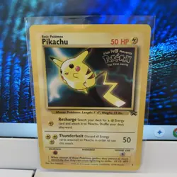 Pokemon TCG Pikachu #25 Black Star Promo 1999 WB the First Movie - Image 3