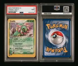2003 POKEMON EX SANDSTORM CRADILY #3/100 HOLO RARE PSA 9 MINT - Image 3