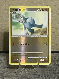 Machop Reverse Holo 86/130 2007 Pokemon TCG Diamond & Pearl MP - Image 1