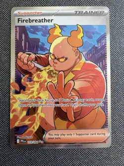 Fire Breather 119/94 Full Art Trainer Holo Me02: Phantasmal Flames Pokemon TCG - Image 1