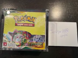 Pokemon TCG Evolving Skies Booster Factory Sealed with Acrylic Case - Image 1
