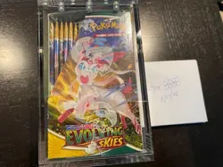 Pokemon TCG Evolving Skies Booster Factory Sealed with Acrylic Case - Image 4