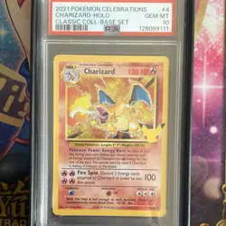 Pokemon 2021 Charizard 4/102 Celebrations Classic Collection Holo PSA 10 - Image 3