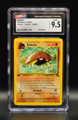 Kabuto 1st Edition 1999 Pokemon Fossil #50 WOTC CGC 9.5 PSA Newly Graded - Image 1
