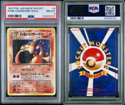 1997 POKEMON JPN ROCKET #6 DARK CHARIZARD-HOLO PSA 8 - Image 3