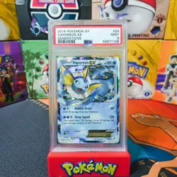 PSA 9 MINT 2016 Pokemon XY Generations Vaporeon EX 24 - Image 1