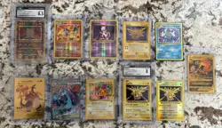 High End Pokemon Lot CGC 8.5 Ancient Mew Promo Charizard Holo Mewtwo Pikachu - Image 1