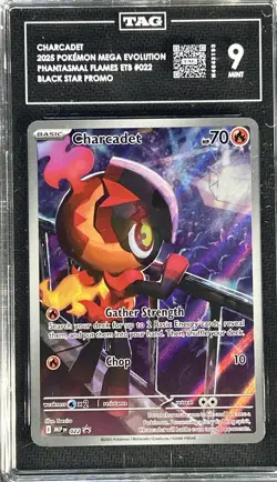 Pokemon Phantasmal Flames EN ** CHARCADET ** Black Star Promo #022 💎 TAG 9 💎 - Image 1