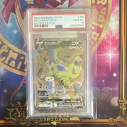 Pokemon Tyranitar V Full Art Single Strike Holo 155/163 Battle Styles PSA 10 - Image 1