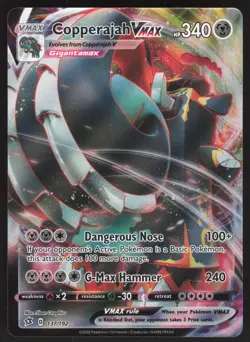 Copperajah VMAX 137/192 Ultra Rare Pokemon TCG SWSH02: Rebel Clash NM - Image 1