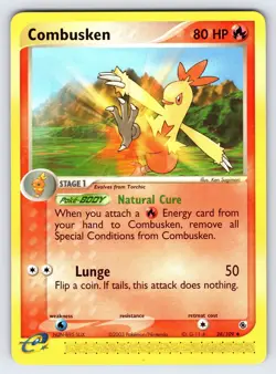 Combusken 28/109 EX Ruby & Sapphire Pokemon Card e-Series Sugimori Uncommon - Nm - Image 1