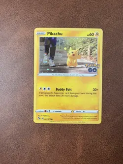 Pokemon Card Pikachu Holo Rare 027/078 Pokemon GO M/NM - Image 1