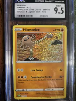 Hitmonlee 011/034 Trading Card Game Classic Holo CGC 9.5 (2023) Pokemon TCG - Image 1