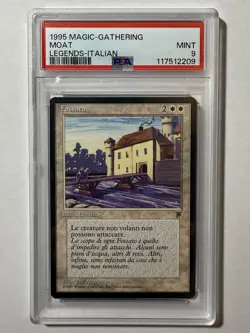 Italian Moat Legends MTG PSA 9 Mint - Image 1