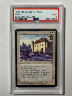 Italian Moat Legends MTG PSA 9 Mint - Image 3