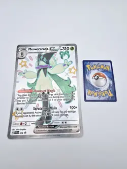 Pokemon TCG S&V: Promo Cards Meowscarada ex Black Star Promo 078 Over Size MINT - Image 1