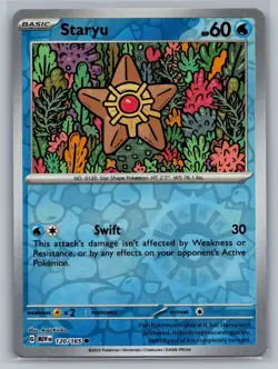 Staryu SV: Scarlet & Violet 151 #120/165 Common Reverse Holo Pokemon Card - Image 1