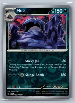 Muk SV: Scarlet & Violet 151 #089/165 Uncommon Reverse Holo Pokemon Card - Image 1