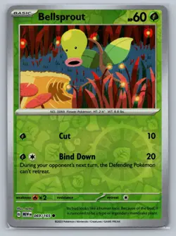 Bellsprout SV: Scarlet & Violet 151 #069/165 Common Reverse Holo Pokemon Card - Image 1