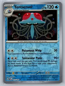 Tentacruel SV: Scarlet & Violet 151 #073/165 Uncommon Reverse Holo Pokemon Card - Image 1